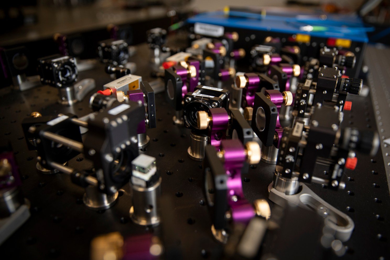 A laser system for atomic healing in the lab of Giulia Semeghini.