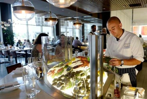 Jordy Lee works at Watchmen and Grace restaurant in downtown Denver. (Denver Post photo by Cyrus McCrimmon)